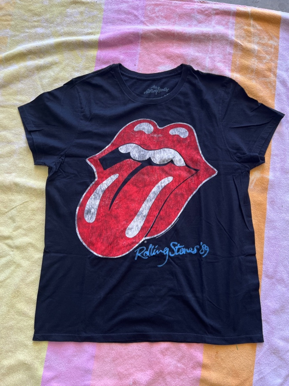 the Rolling Stones Black & Red Graphic Tee